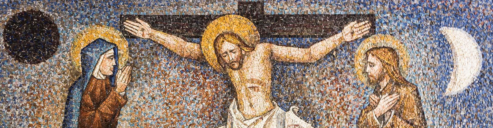Duodécima estación: Jesús en la cruz, la madre y el discípulo