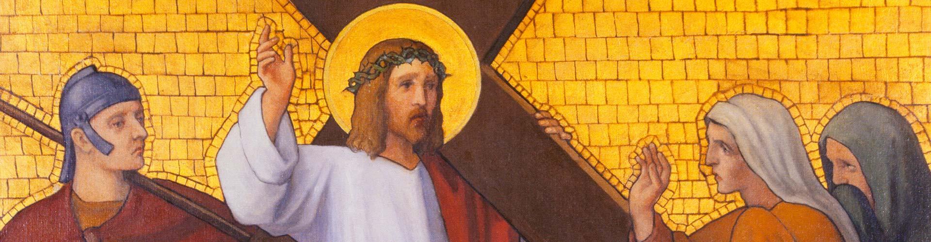 Nona estación: Jesús se encuentra con las mujeres de Jerusalén